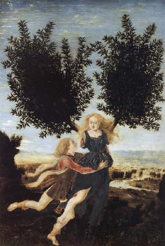 Apollo and Daphne, Antonio Pollaiuolo
